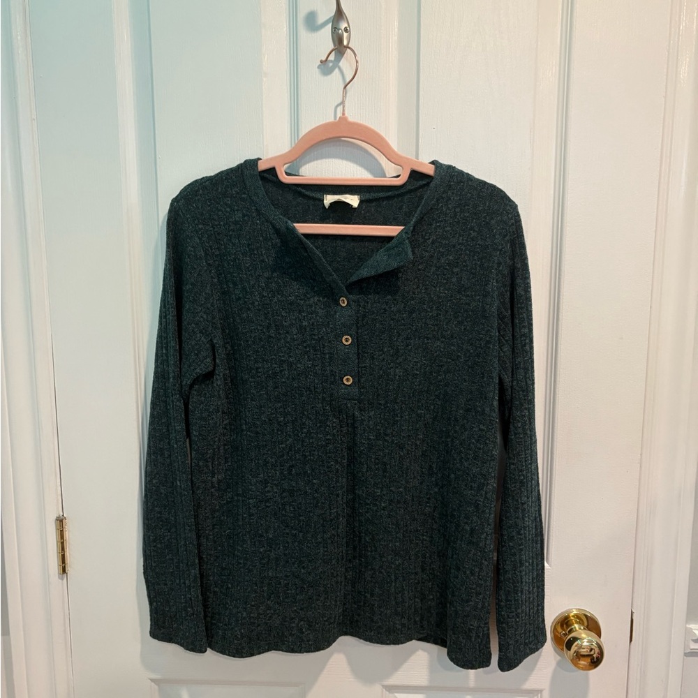 1.4.3. Story by Line Up Dark Green Button Down Shirt